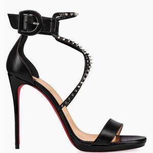 Christian Louboutin choco lux Leather Sandals